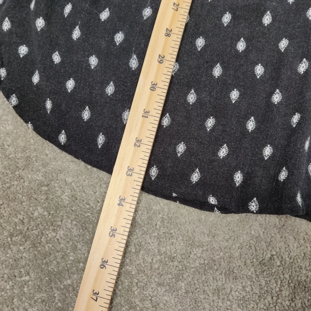 Old Navy Women's XXL Tall Tunic Shirt Black Geometric Print - Picture 2 of 8